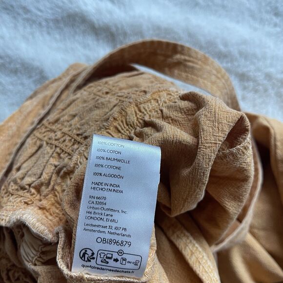 Free People Forever And Always Ruched One Piece Wide Leg Jumpsuit Size XL NWOT - Picture 7 of 13